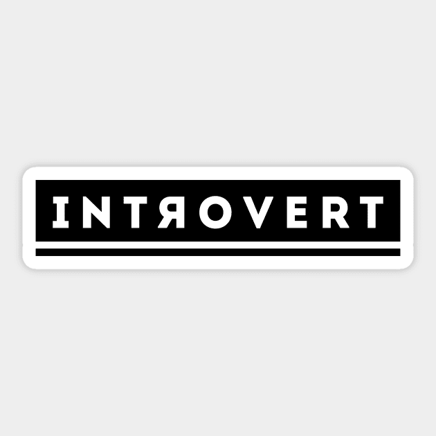 Introvert Sticker by ezwearbox